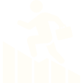 階段を登る人